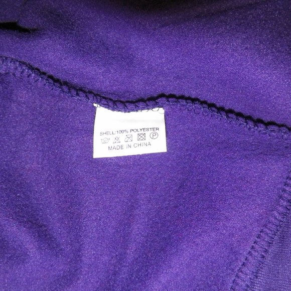 NWT Jrs 2PC Purple Jog Set Flare Pants Zip Up Hoodie Swalosky - Picture 9 of 10